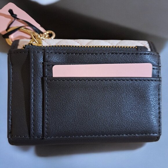 Juicy Couture Royal Couture Double Sided Trifold Quilted Wallet Pink & B… - Picture 6 of 11